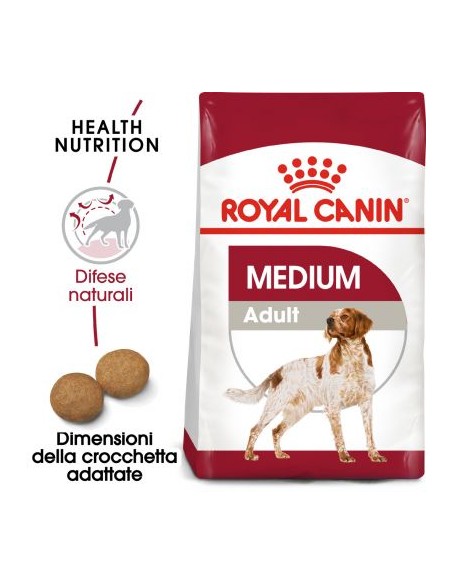 Royal Canin Medium Adult kg 15. Alimento Per Cani