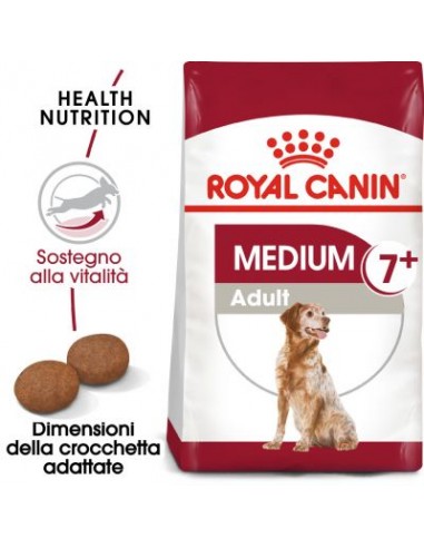 Royal Canin Medium Adult 7+ kg 4. Alimento Per cani