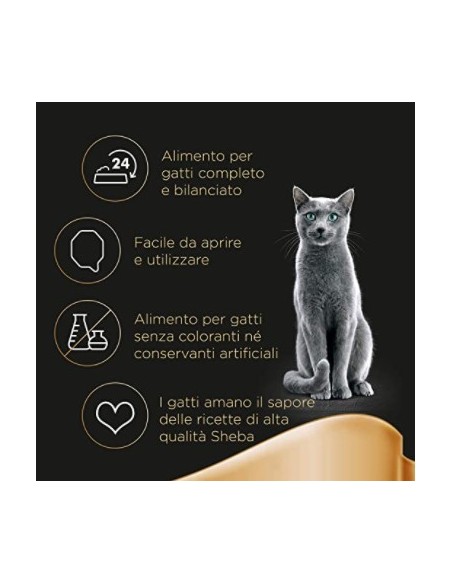 Sheba Tacchino  Creazioni Speciali In Salsa Delicata Gr.85. Alimento Per Gatti