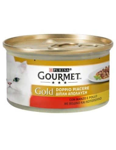 Gourmet Gold Manzo e Pollo gr 85. Alimento Per Gatti