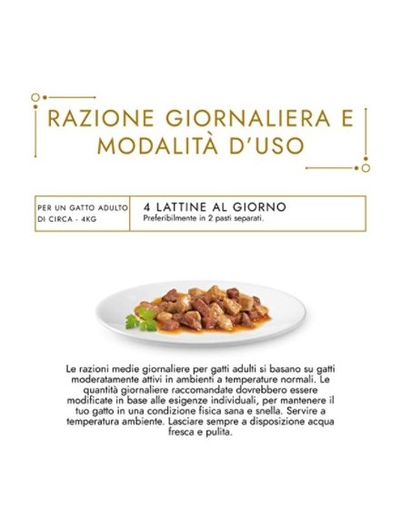 Purina Gourmet Gold Umido Gatto Dadini in Salsa con Pollo e Fegato gr 85. Alimento Per Gatti