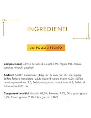Purina Gourmet Gold Umido Gatto Dadini in Salsa con Pollo e Fegato gr 85. Alimento Per Gatti