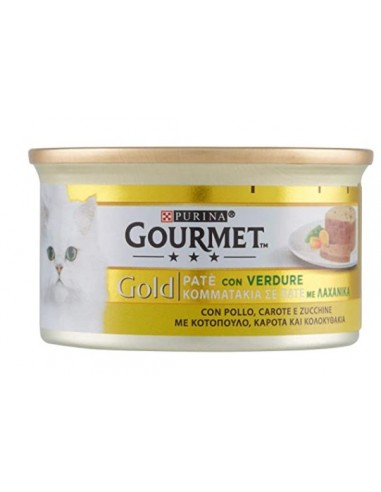 Purina Gourmet Gold Pollo Carote e Zucchine gr 85. Alimento Per Gatti