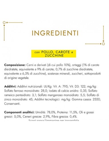 Purina Gourmet Gold Pollo Carote e Zucchine gr 85. Alimento Per Gatti