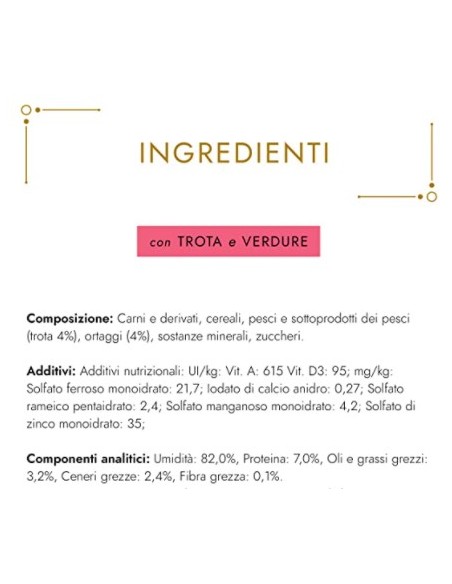 Gourmet Gold Trota Con Verdure Gr 85. Alimento Per Gatti adulti