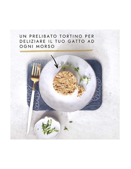 Gourmet Gold Tortini Tonno e Salmone 4 x gr 85. Alimento Per Gatti