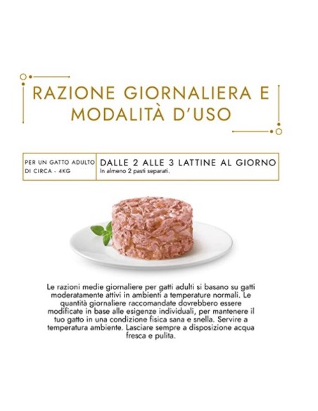 Gourmet Gold Tortini Tonno e Salmone 4 x gr 85. Alimento Per Gatti