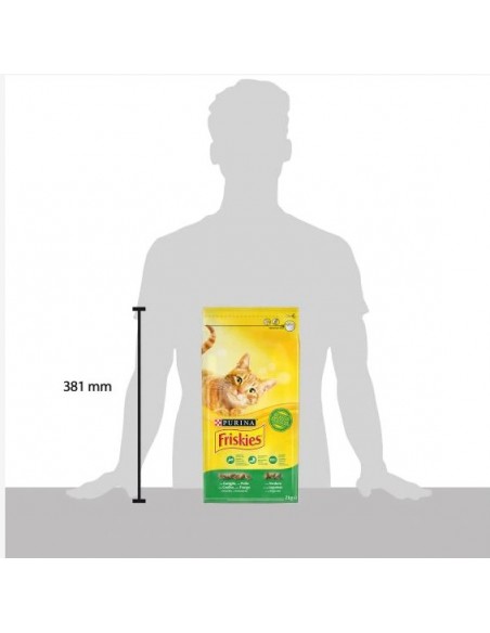Friskies Coniglio Pollo e Verdure kg 2. Alimento Secco Per Gatti