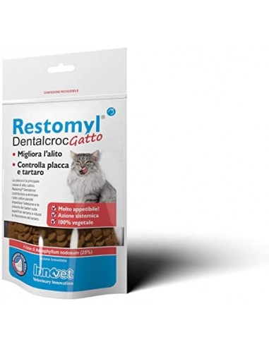 Restomyl DentalCrock Gatto 60 gr  Innovet. Integratori Per Gatti