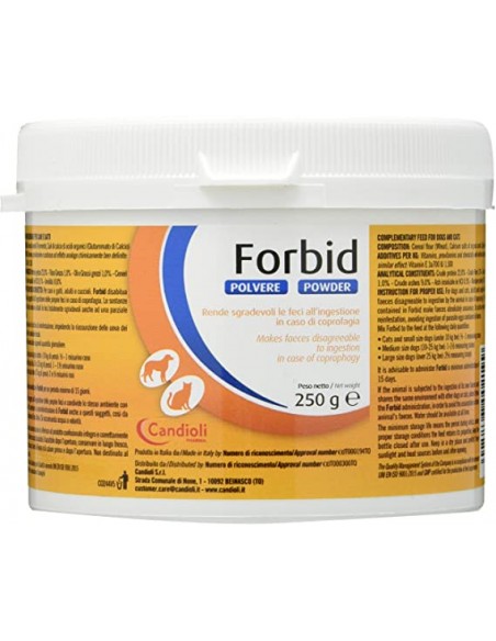 Forbid gr 250. Candioli. Integratori Per Cani E Gatti
