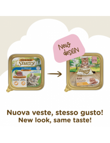 Mister Stuzzy Kitten con Pollo Gr.100 Cibo per Gatti Cuccioli