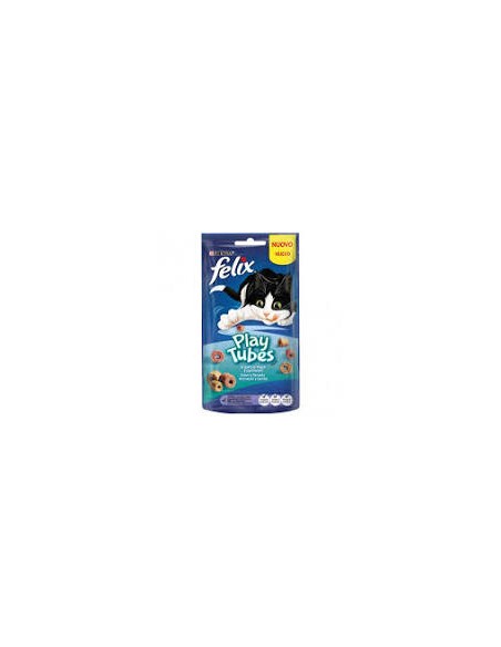 Felix Play Tubes Pesce e Gamberetti gr 50. Snack Per Gatti