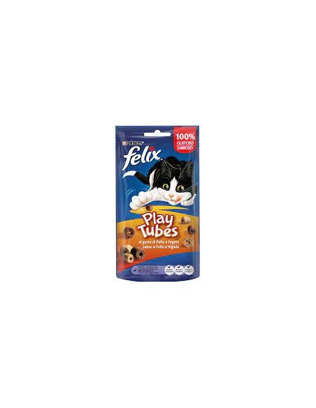 Felix Play Tubes Pollo e Fegato gr 50. Snack Per Gatti