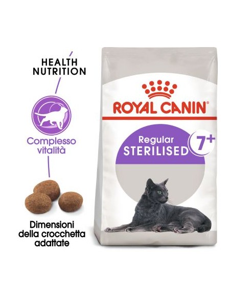 Royal Canin Sterilised 7+ gr 400. Cibo Secco Per Gatti sterilizzati con più di 7 anni