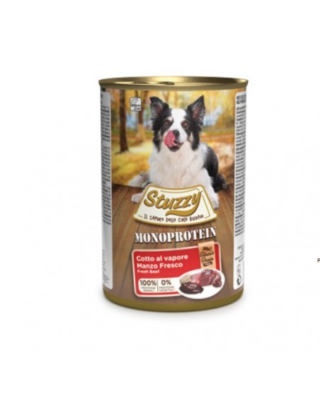 Stuzzy Dog Monoproteico Manzo gr 400. Cibo Umido Per Cani