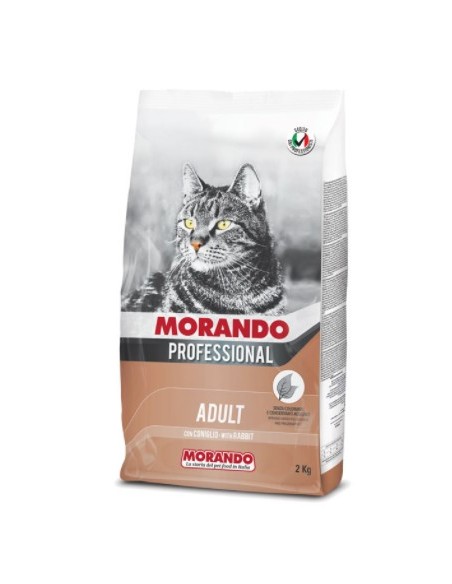 Morando Gatto Professional Adult Coniglio kg 2.Cibo Secco Per Gatti