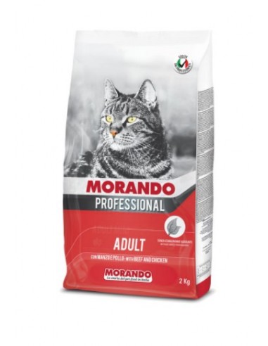 Morando Gatto Professional Adult Manzo e Pollo kg 2. Cibo Secco Per Gatti
