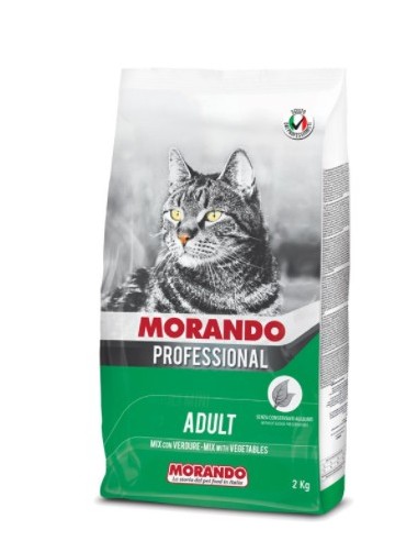 Morando Gatto Professional adult Mix Verdure kg 2. Cibo Secco Per Gatti