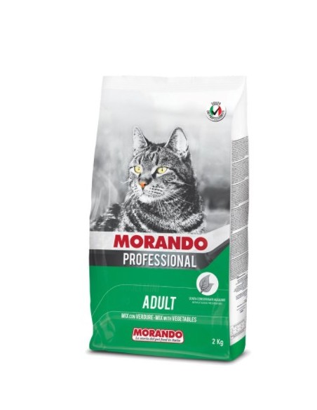 Morando Gatto Professional adult Mix Verdure kg 2. Cibo Secco Per Gatti