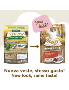 Stuzzy Cat Monoproteico Tacchino gr 85. Cibo Umido Per Gatti