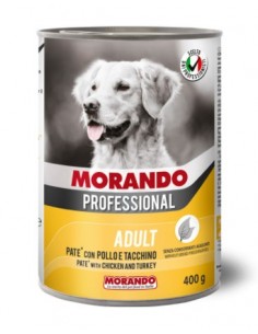 Morando Professional Adult Con Pollo e Tacchino gr 405. Cibo Umido Per Cani