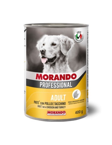 Morando Professional Adult Con Pollo e Tacchino gr 405. Cibo Umido Per Cani