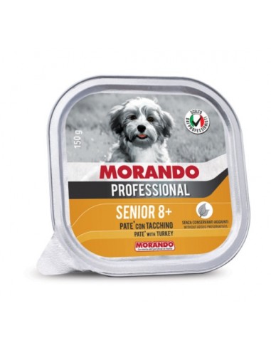 Morando Professional Adult Patè Con Tacchino Senior gr 150.Cibo Umido Per Cani