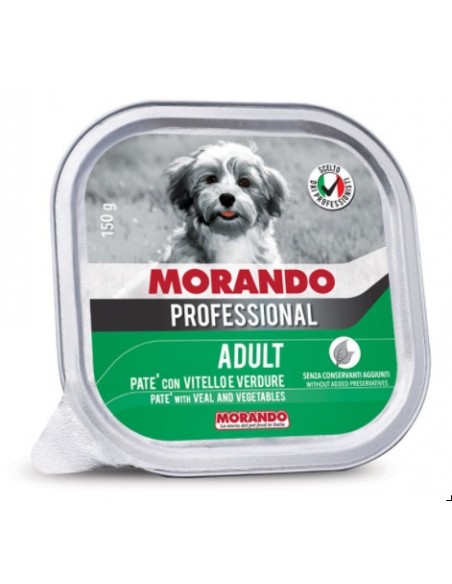 Morando Professional Adult Patè Con Vitello e Verdure gr 150 . Cibo Umido Per Cani