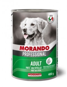 Morando Professional Adult Patè Con Vitello gr 400. Cibo Umido Per Cani