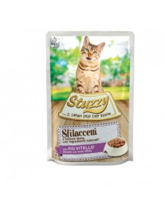 Stuzzy Cat Sfilaccetti Con Vitello Gr 85. Cibo Umido Per Gatti