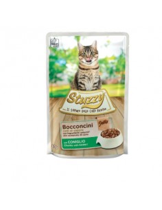 Stuzzy Cat Bocconi Con Coniglio gr 85. Cibo Umido Per Gatti