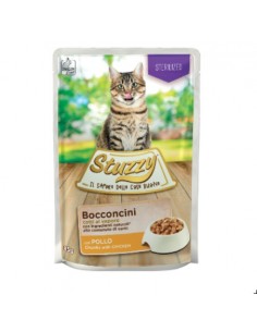 Stuzzy Cat Sterilized Bocconi Con Pollo gr 85. Cibo Umido Per Gatti