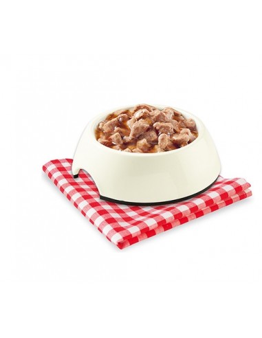 Stuzzy Cat Bocconcini Nasello e Salmone buste 4x85gr. Cibo Umido Per Gatti