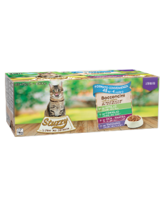 Stuzzy Cat Multipack Busta Sterilizzato Tacchino Oca Anatra Coniglio 48 x85 gr . Cibo Umido Per Gatti