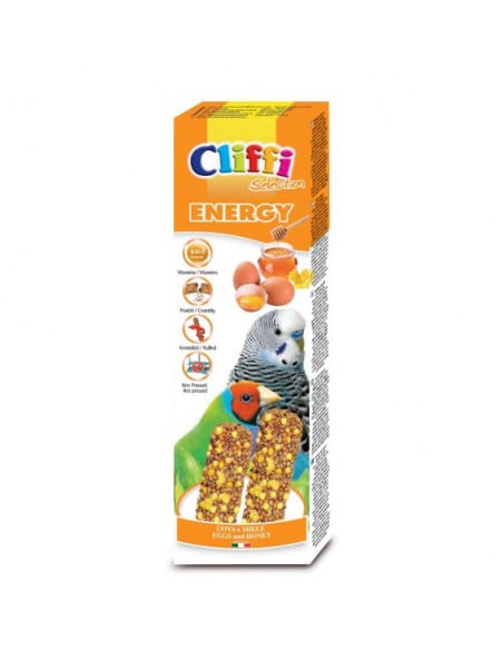 Cliffi Stick Pappagallini Uova e Miele gr 60. Mangime per Uccelli