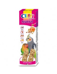 Cliffi Stick Nutsy Arachidi e Miele Per Parrocchetti e Esotici GR 150. Mangime Per Uccelli