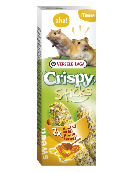 Versele Laga Stick Pop Corn e Miele Per Criceti e Topolini 2 pezzi da 55gr. Alimento Per Roditori