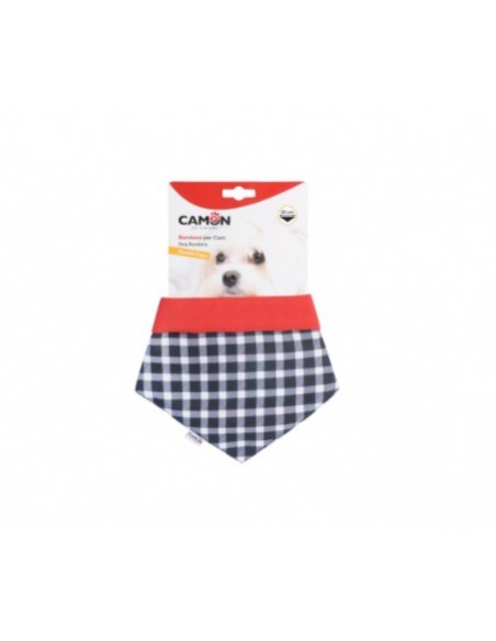 Bandana Double Face Love Tartan cm 68. Accessorio Per Cani