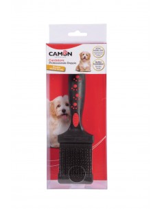 Cardatore Professionale  Doppio Con Testina Flessibile Misura Small. Spazzola Per Cani 2