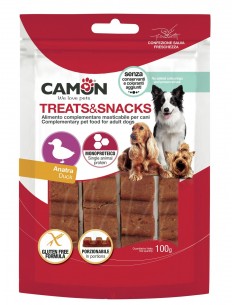 Barretta porzionabile anatra 100 g. Snack Per Cani