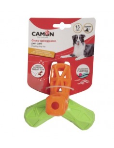 Gioco Geometrico Spargiricompense Con 4 Punte in TPR Con Squeaker. Giochi Per Cani