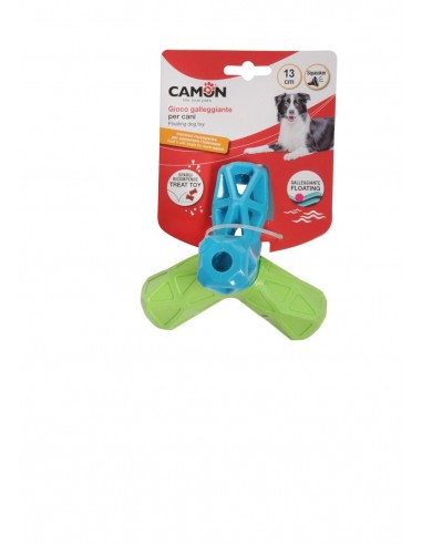 Gioco Geometrico Spargiricompense Con 4 Punte in TPR Con Squeaker. Giochi Per Cani