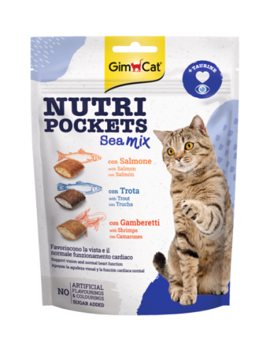 Gimcat Nutri Pockets Sea Mix Gr 150. Snack Per Gatti