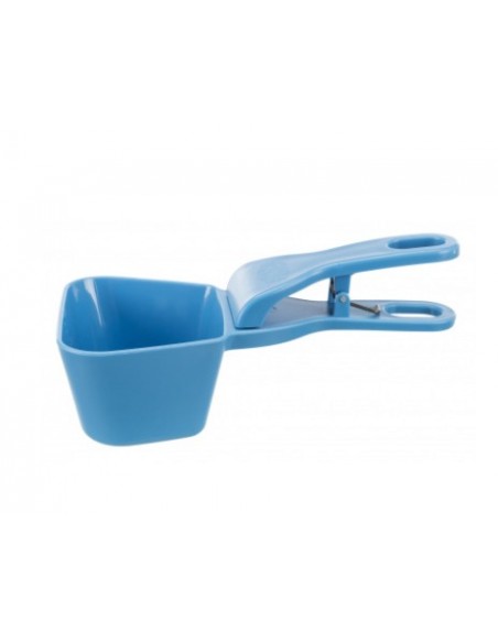 Paletta per il cibo con scala in ml (fino a 250 ml) in plastica con chiusura a clip
