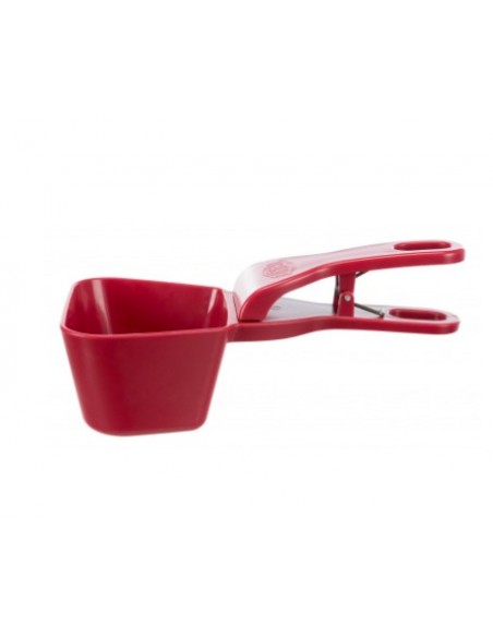 Paletta per il cibo con scala in ml (fino a 250 ml) in plastica con chiusura a clip