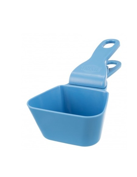 Paletta per il cibo con scala in ml (fino a 250 ml) in plastica con chiusura a clip