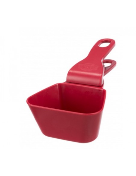 Paletta per il cibo con scala in ml (fino a 250 ml) in plastica con chiusura a clip