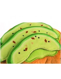 Gioco Play Brunch, Toast Avocado Peluche. Giochi Per Cani 2