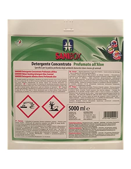 Sanibox all'aloe 5000 ml. Disinfettanti e Detergenti Per Ambienti