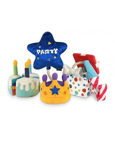 Gioco Play Party, Pacco Regalo Peluche. Giochi Per Cani